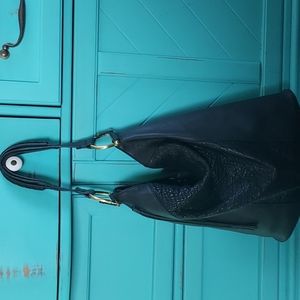 Kelsi Dagger black leather handbag!